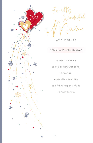 Mum Christmas card- sentimental verse