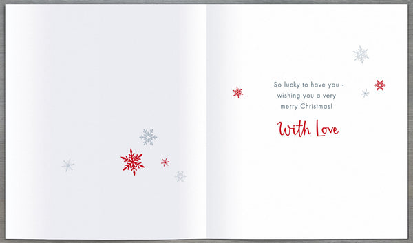 Dad Christmas card - snowflake