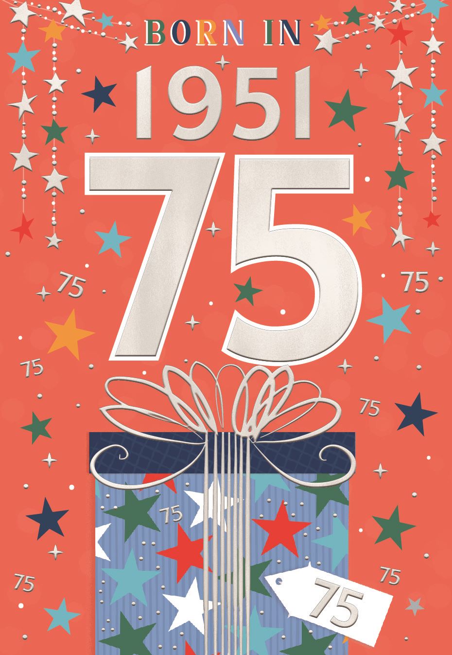 75th birthday card - born in 1951