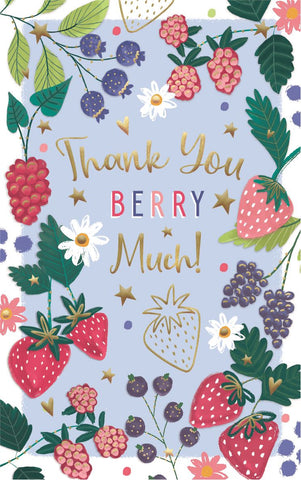 Thank you card - colourful fruit