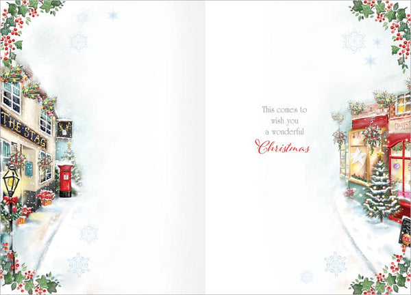 To all the family Christmas card- Christmas shopping