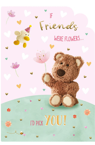 Friend birthday card - cute bear