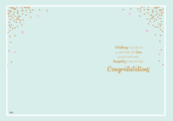 Wedding day congratulations card- balloons