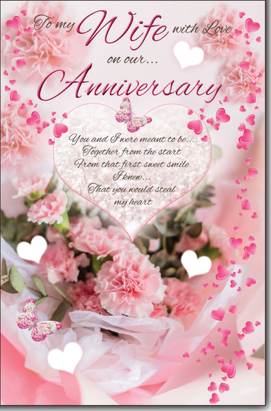 Wife anniversary card- sentimental verse