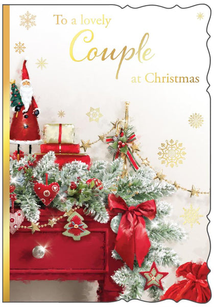 To Special couple Christmas card - Christmas fair