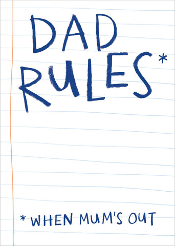 Funny Dad birthday card - who’s in charge