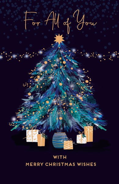 To all of you Christmas card - Christmas tree