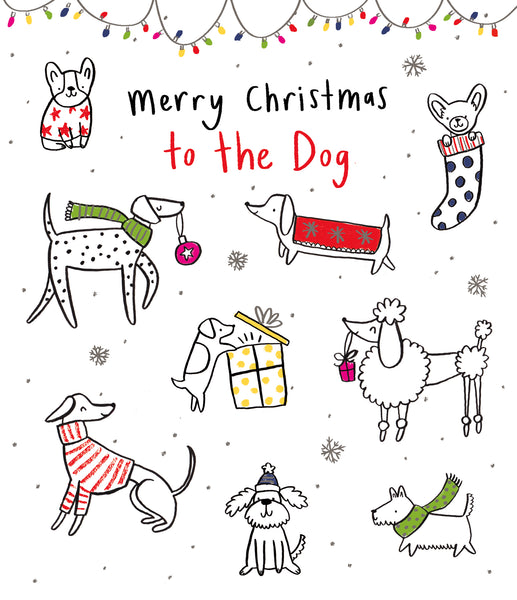 To the dog Christmas card