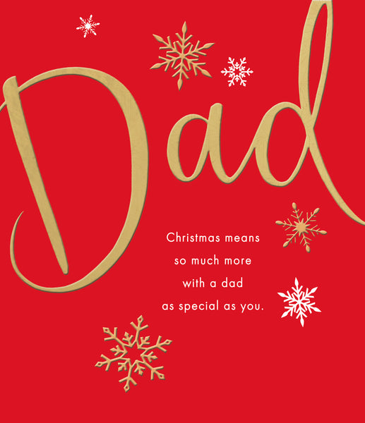 Dad Christmas card - snowflake