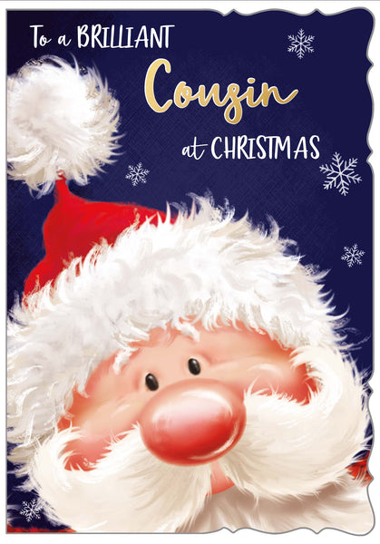 Cousin Christmas card - Santa
