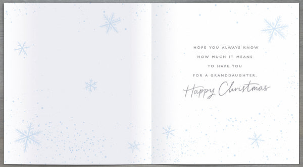 Granddaughter Christmas card- Christmas gifts
