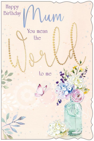 Mum birthday card- flowers