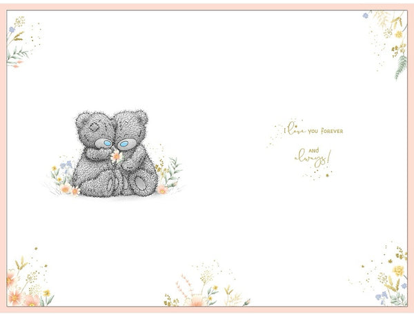 Me to you Husband anniversary card - two tatty teddy bears hugging