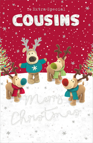 Cousins Christmas card - Boofle