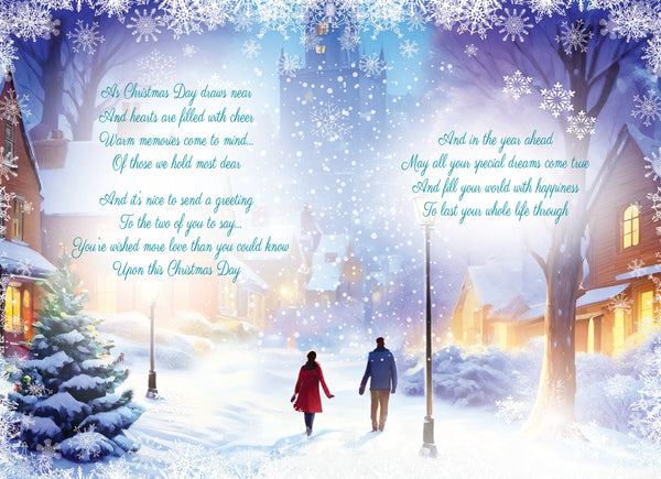 Daughter and Son-in-law Christmas card - sentimental verse