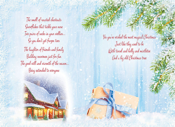 Both of you Christmas card - sentimental verse