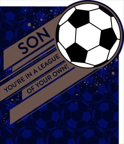 Son birthday card- football