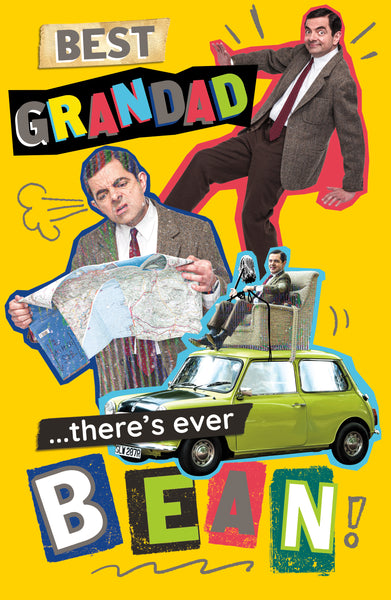 Grandad birthday card - funny Mr Bean