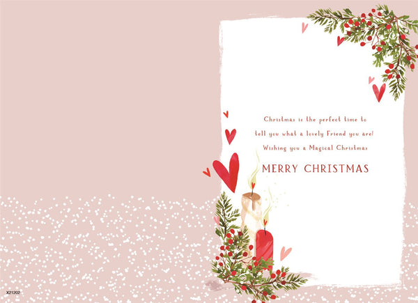 Special friend Christmas card - Christmas lantern