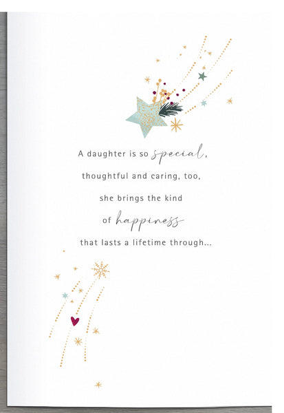 Daughter luxury Christmas card