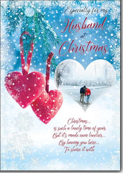 Husband Christmas card- Sentimental verse