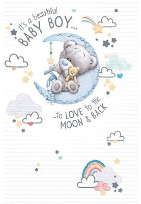 Me to you Birth of a baby boy card