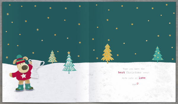 Son Christmas card - Boofle
