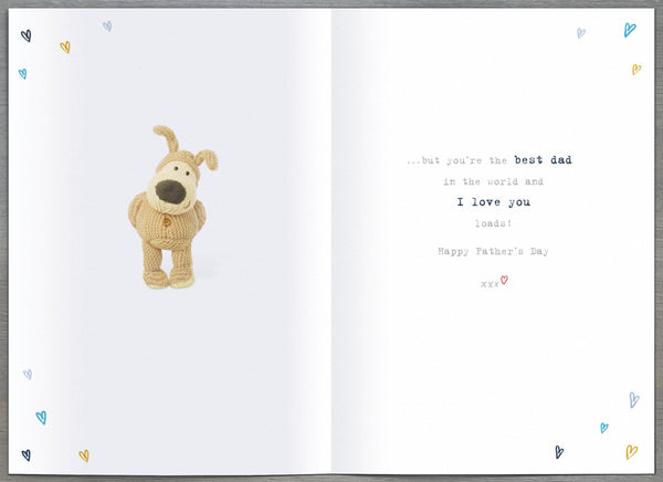 Dad Fathers Day card from your Daughter - Boofle