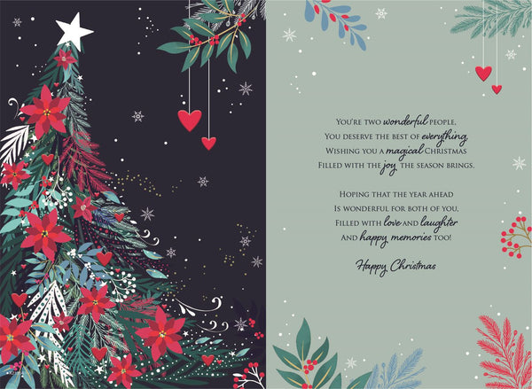 Sister and Brother-in-law Christmas card - Xmas tree