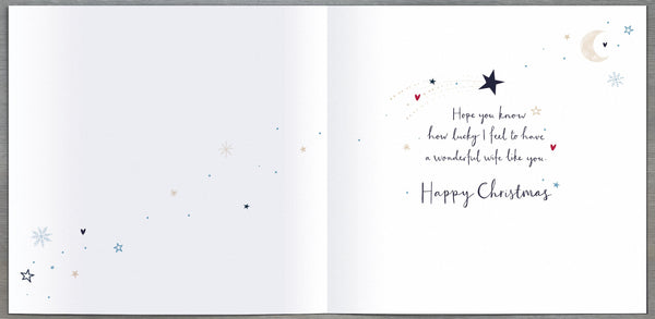 Wife Christmas card- amazing wife