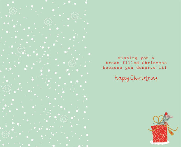 To the cat Christmas card - cute