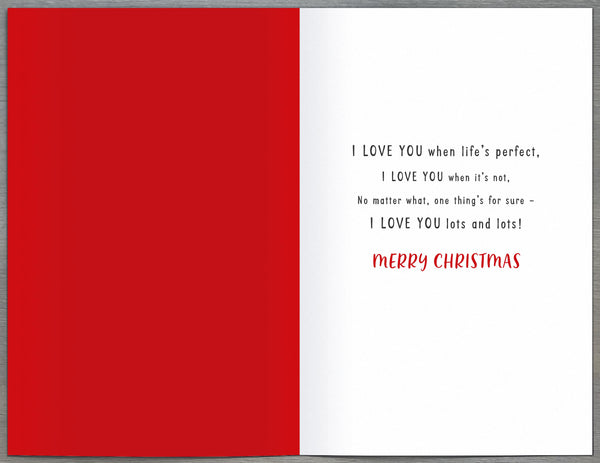 Husband Christmas card - cute dogs