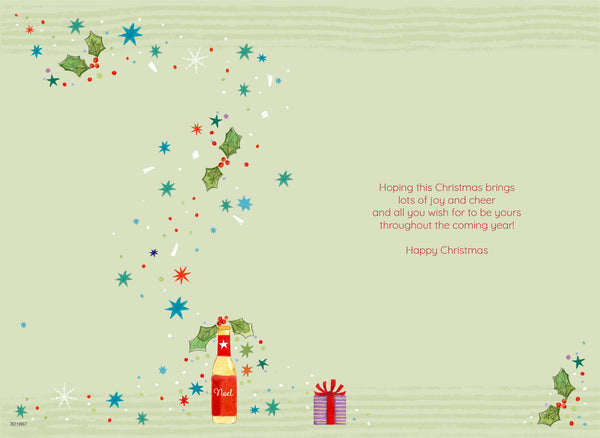 Grandson Christmas card - beer tree