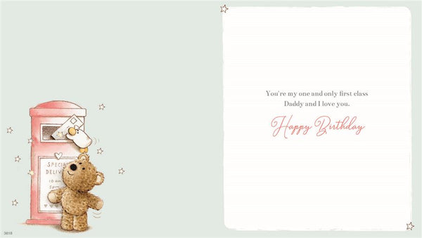 Daddy birthday card- Barley bear