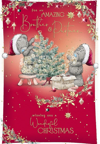 Me to you - Brother and Partner Christmas card