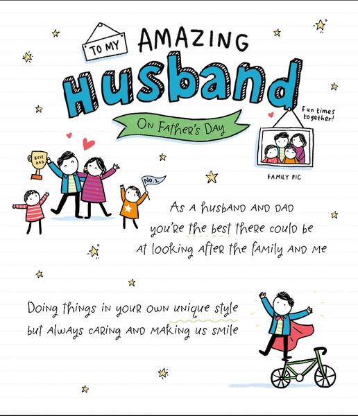 Husband Father’s Day card- cute