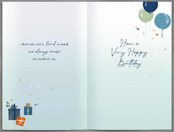 Son birthday card - what is a son? - Sentimental verse