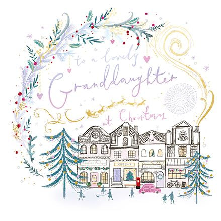 Granddaughter Christmas card- Christmas shops