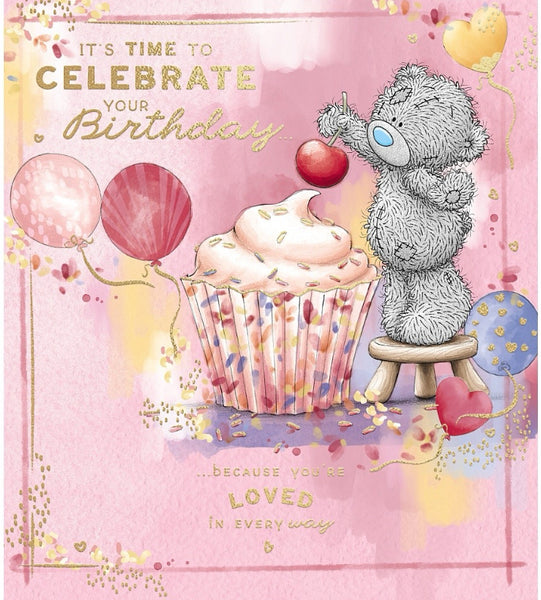 Me to you general birthday card - giant birthday cupcake