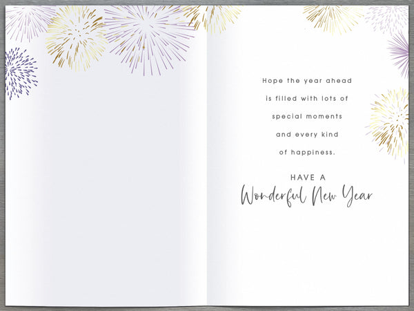 New year card - fireworks