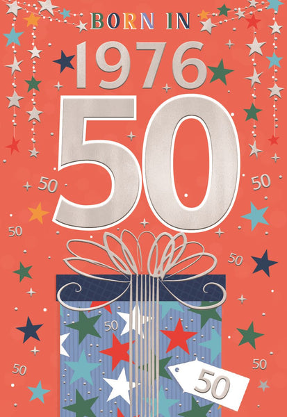 50th birthday card - born in 1976