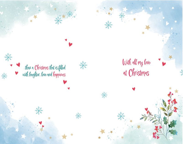 Husband Christmas card - Romantic snow walk