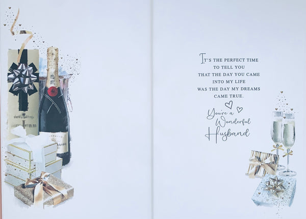 Husband anniversary card -classic anniversary