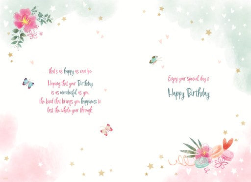 Sister-in-law birthday card- sparkling cake