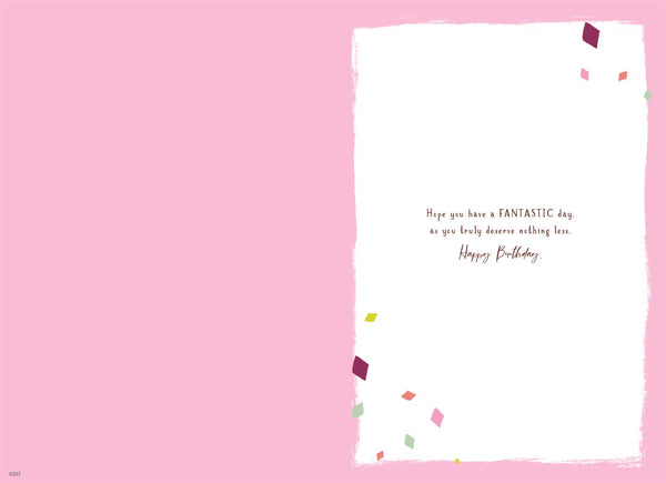 Sister birthday card - football