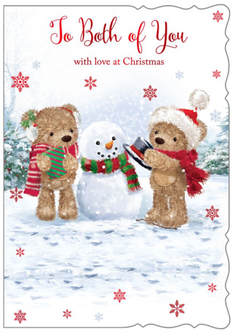 To both of you Christmas card- cute bears
