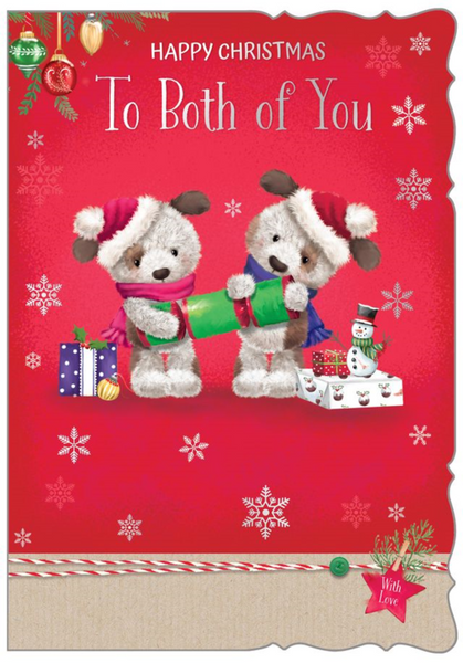 To both of you Christmas card- cute dogs