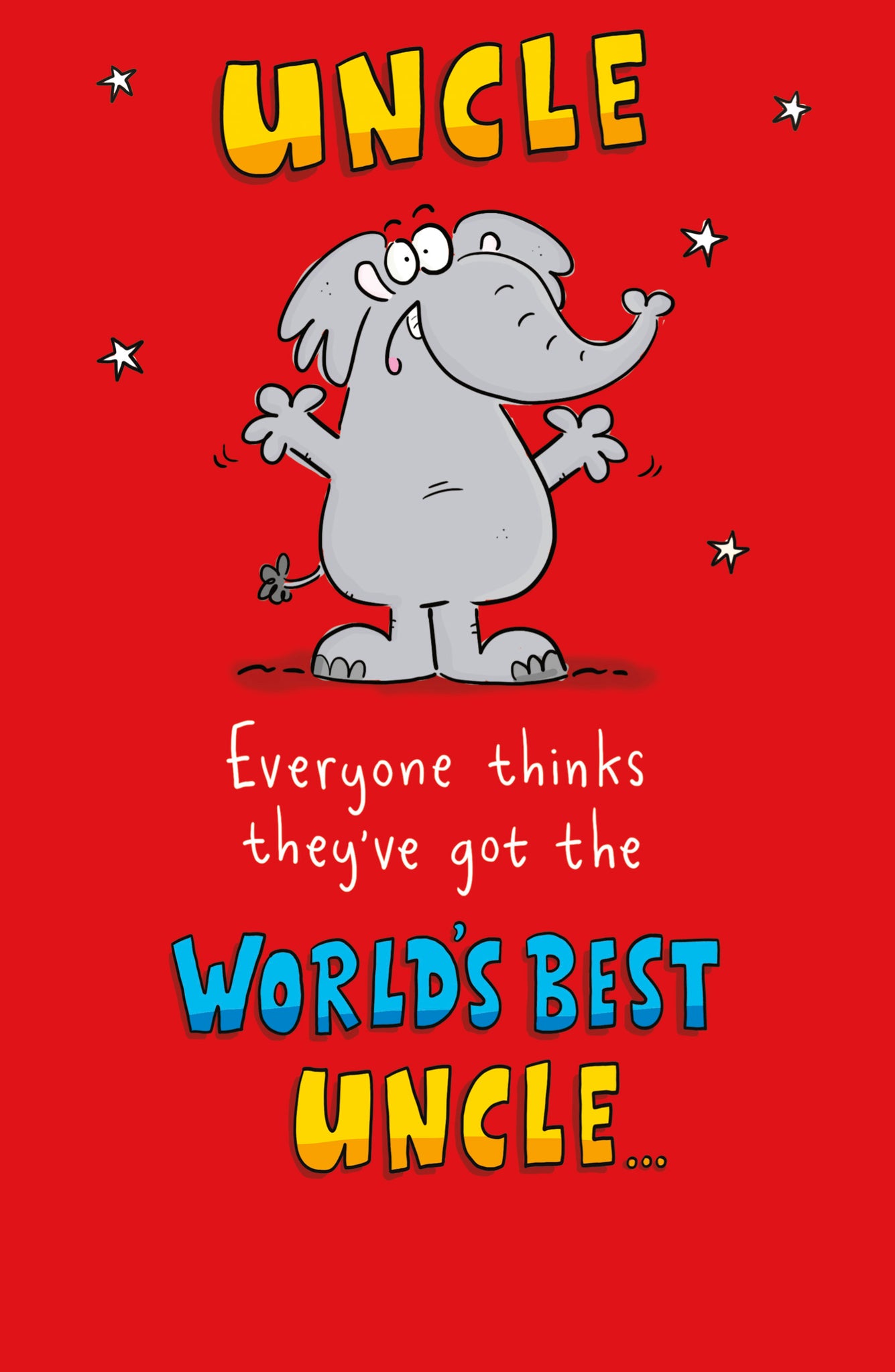 Funny Uncle birthday card- best uncle