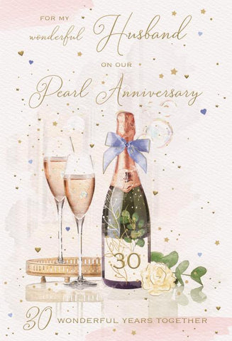 Husband Pearl anniversary card