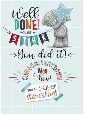 Me to you congratulations card tatty teddy - well done
